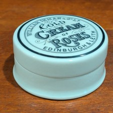 VINTAGE WILLIAM INMAN COLD CREAM OF ROSES JAR - EDINBURGH & LEITH picture