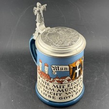 Mettlach Villeroy & Boch Munich Beer Stein 2002-0.5L Pewter Lid, Monk, Germany picture
