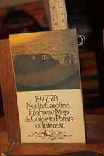 Vintage Souvenir Travel Brochure Map 1977-78 North Carolina picture