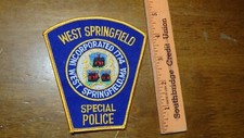 VINTAGE WEST SPRINGFIELD MASS COLLECTIBLE OBSOLETE SHOULDER PATCH BX H #60 picture