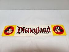 Vintage Walt Disney Products Mickey & Minnie Disneyland Bumper Sticker 1970's picture