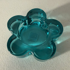 Retired Vintage PartyLite Color Lites Flower Tealight Holder w/ Box Trinket Dish picture