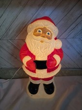 Vintage GRAND VENTURE BLOW MOLD SANTA CLAUS LIGHTED 1999 picture