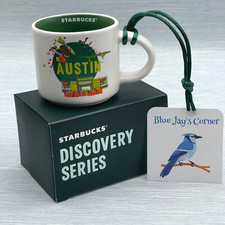 Starbucks Mug Austin Discovery Ornament Espresso Coffee Demi Tasse 2oz Texas picture