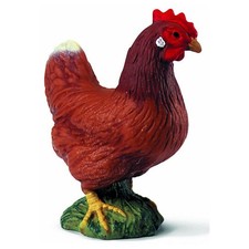 NEW Schleich 13128 Brown Hen Chicken Farm life Animals figurine RETIRED rare toy picture