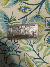 Antique World War 1 Era Gillette U.S. Service Shaving Razor Nickel Plated Case picture
