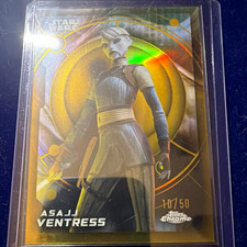 Topps 2026 Star Wars Chrome Asajj Ventress Gold 10/50 Card picture