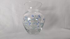 Vintage Laura Glass Small Flower Vase Wildflowers Turkey Import Great Condition picture