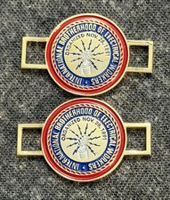 IBEW Boot Charms Lace Tags Electrician Shoe Lace Charm BLUE RED GOLD Trim picture