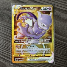 Pokémon TCG Mewtwo VSTAR Secret Rare Card 086/078 Pokemon Go Mint Condition UK picture