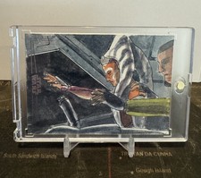 2026 Topps Chrome Star Wars Galaxy Barry Renshaw Ahsoka Sketch Card 1/1 picture