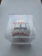 PRESIDENT DONALD TRUMP Hand-Signed Autographed Baseball W/COA & Protective Case picture