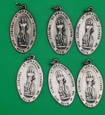 (1) Vingtane St. SEBASTIAN Protect Our BOYS in Service Sterling Silver Pendents picture