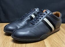 Bally Switzerland Frenz Lace-Up Sneakers Shoes Calf Plain Ink Size 11 picture