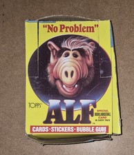 💥 1987 Topps Alf Series 1 Cards Sticker Vintage 24 Unopened Wax Packs Lot & Box picture