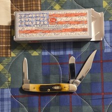 Case XX 61046 SS 3-Blade Dark Molasses Bone Handle SS Plain Slipjoint picture