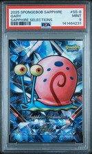 2025 TOPPS CHROME SAPPHIRE SPONGEBOB GARY SAPPHIRE SELECTIONS #SS-8 PSA 9 picture