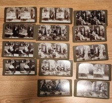 International View Co. Photo & Pub. Stereoview French Cook Lot of 14 B & W picture