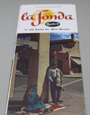 Souvenir La Fonda Hotel Brochure Santa Fe New Mexico Vintage picture