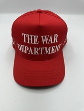Authentic Rare Cali Fame Make America Great Again War Department 45-47 Red Hat picture