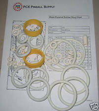1984 Bally/Midway Black Pyramid Pinball Rubber Ring Kit picture