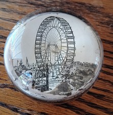 Vintage 1893 World's Fair Ferris Wheel Souvenir Paper Weight picture