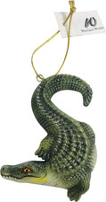 Alligator Ornament Christmas Tree Decoration Polyresin Gator 4 Inch picture