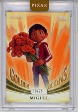 2025 Topps Pixar Gold Golden Icons GI-69 Miguel Orange 10/25 picture