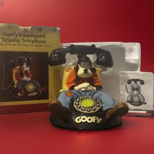 Vintage Goofy’s Animated Talking Telephone, Rare With Manual And Box, All Works picture