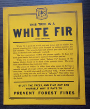 Vintage National Forest Service Paper Sign 