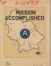 78 Page Third Army Occupation Germany May 1945 - February 1947 Study on Data CD picture