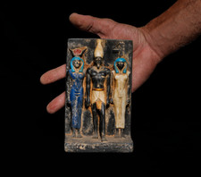 W7 - Authentic Ancient Egyptian Antiques Menkaure Triad Hieroglyphic Artifact BC picture