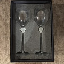 VERSACE Rosenthal Medusa Lumiere Water Goblet Set Of 2 picture