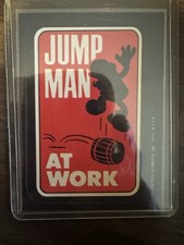 1982 TOPPS DONKEY KONG JUMP MAN AT WORK SUPER MARIO ROOKIE CEREAL CARD picture