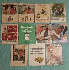 Vintage Genuine Cigarette Magazine Advertisement Printed 1970 Ads Lot Of 11 picture