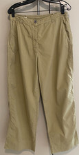 Dries Van Noten Women's Pants Olive Green Straight Leg Chino size 6-8 picture