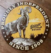 Shiner Independent Sign - Metal - Round - New - 36 inch picture