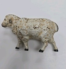 Vintage Cast Iron Sheep Coin Bank Nice  - 5-1/2”  Long x 3” Tall picture