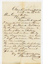 1868 Handwritten Letter Stony Brook Suffolk Co NY James N Gould Justice Peace No picture