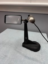 VINTAGE 1940's Bausch & Lomb Lighted Stand with Magnifying Glass  110-120V picture