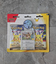 Pokémon TCG 30th Celebration Blister Pack: 2 Booster Packs, Eevee Promo (NEW) picture