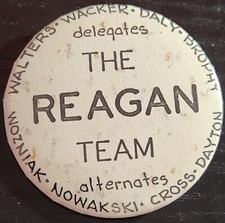 Vintage Political Campaign Pin 