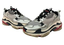 Balenciaga Triple S Sneakers Gray Men's Size 26 Used with Box & Accessories (Age picture
