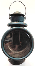 Antique C.T. Ham Diamond 8 Kerosene Driving Lamp Lantern Carriage Buggy Auto USA picture
