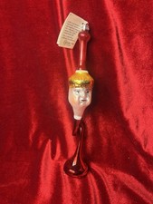 Christopher Radko Ornament Trumper Player Two Face Red Version Vintage Retired picture