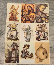 Vintage Hummel Art Prints Postcards Children Nursery art Madonna Child Ephemera picture