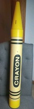 Vintage 1988 Giant Yellow Crayon Bank 35” Coin Crayola RARE picture