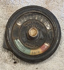 Vintage General Tire Pocket Dial Tire Tread Depth Indicator Gauge Automobilia picture