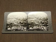 VINTAGE STEREOVIEW STEREOSCOPE CARD CONSTANTINOPLE TWO CONTINENTS ASIA picture