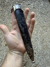 Original German WW2 Dress Dagger Scabbard Black Painted picture